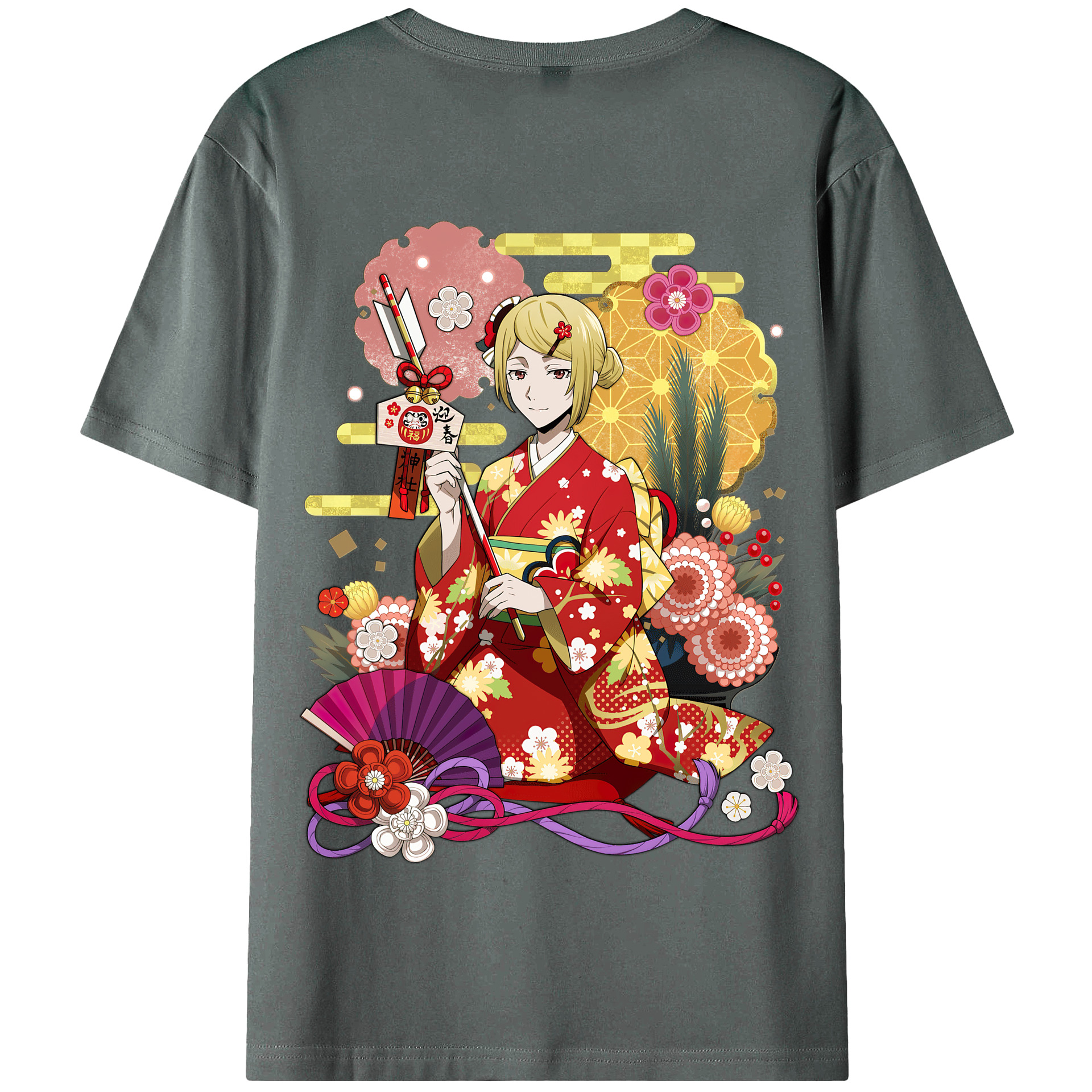 （画像用） 文豪ストレイドッグス Bungo Stray Dogs 綿100％半袖Tシャツ（背面プリント）